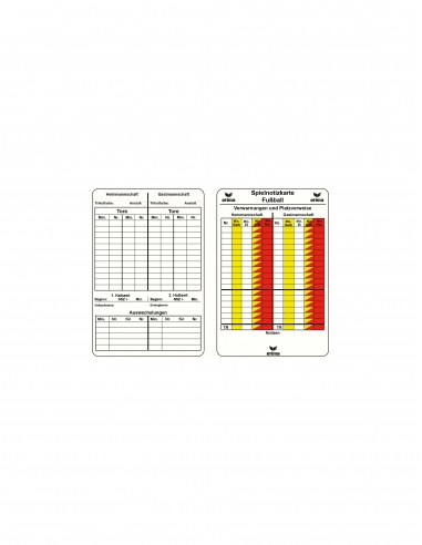 732301 Match record pads, football
